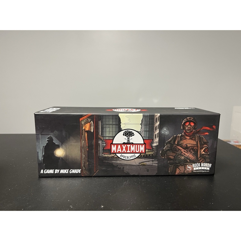 Maximum Apocalypse Board Game 2018 Rock Manor Games Complete Survival Strategy